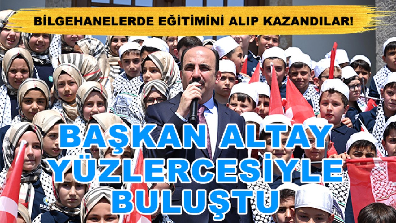 Bilgehanelerde eğitimini alıp kazandılar! Başkan Altay yüzlercesiyle buluştu