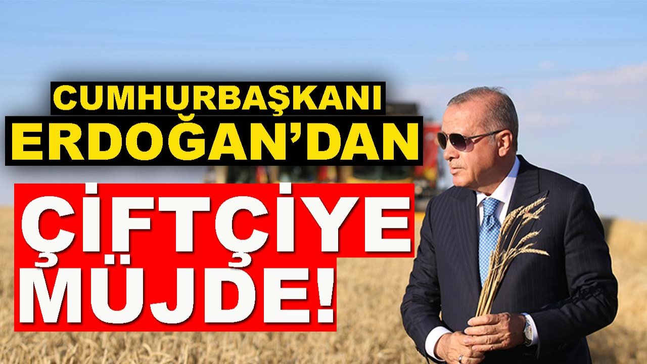 Cumhurbaşkanı Erdoğan’dan çiftçiye müjde! Destek p