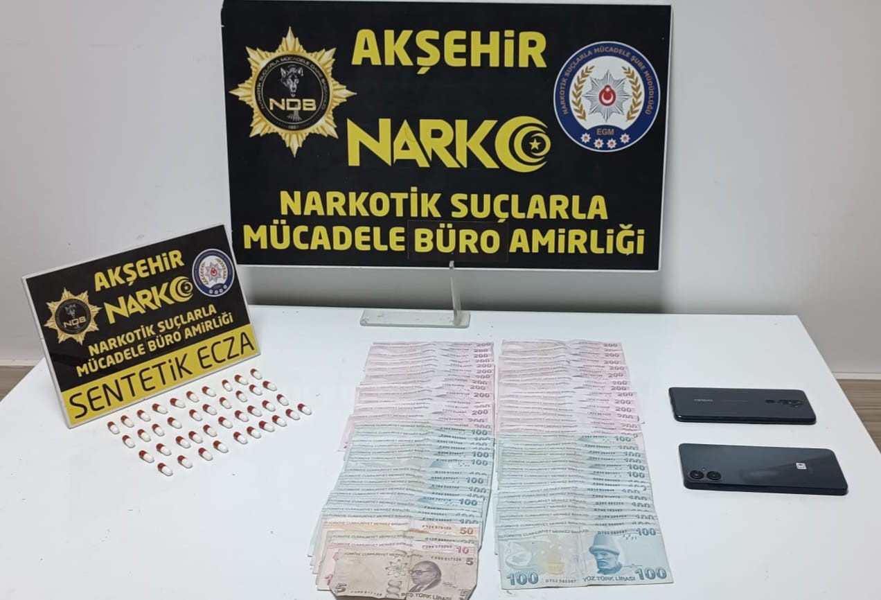 Akşehir’de durdurulan araçtan çıktı! 1 tutuklama