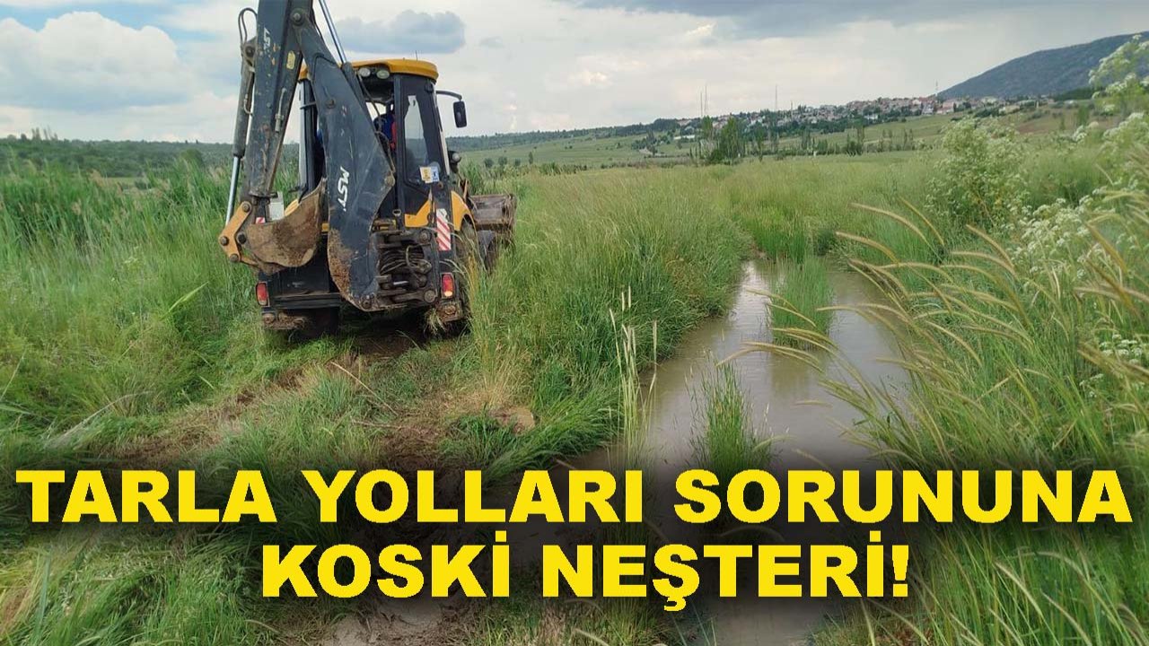 Tarla yolları sorununa KOSKİ neşteri!