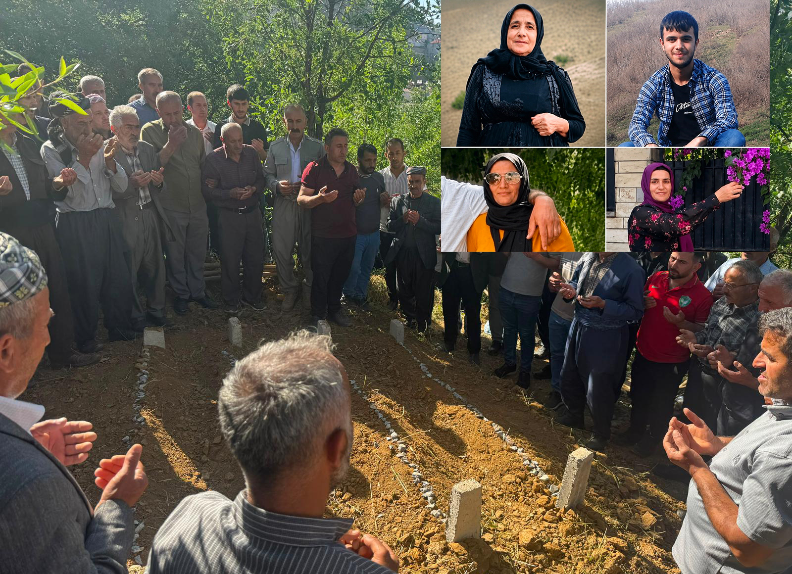 Uzman tarafından öldürülen 4 kişi yan yana toprağa verildi