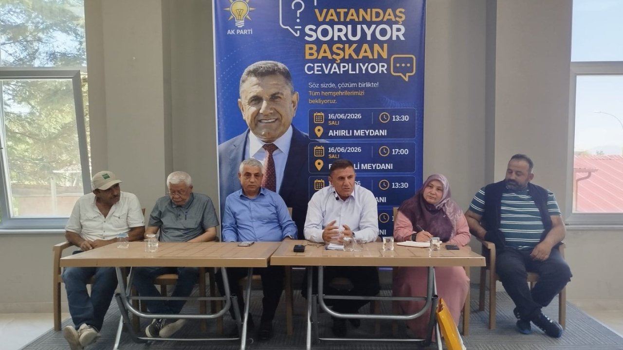 Ahırlı’da başkan hizmetlerini anlattı vatandaş isteklerini sıraladı