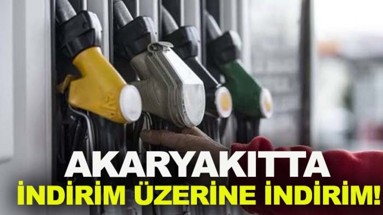 Akaryakıtta indirim üzerine indirim!