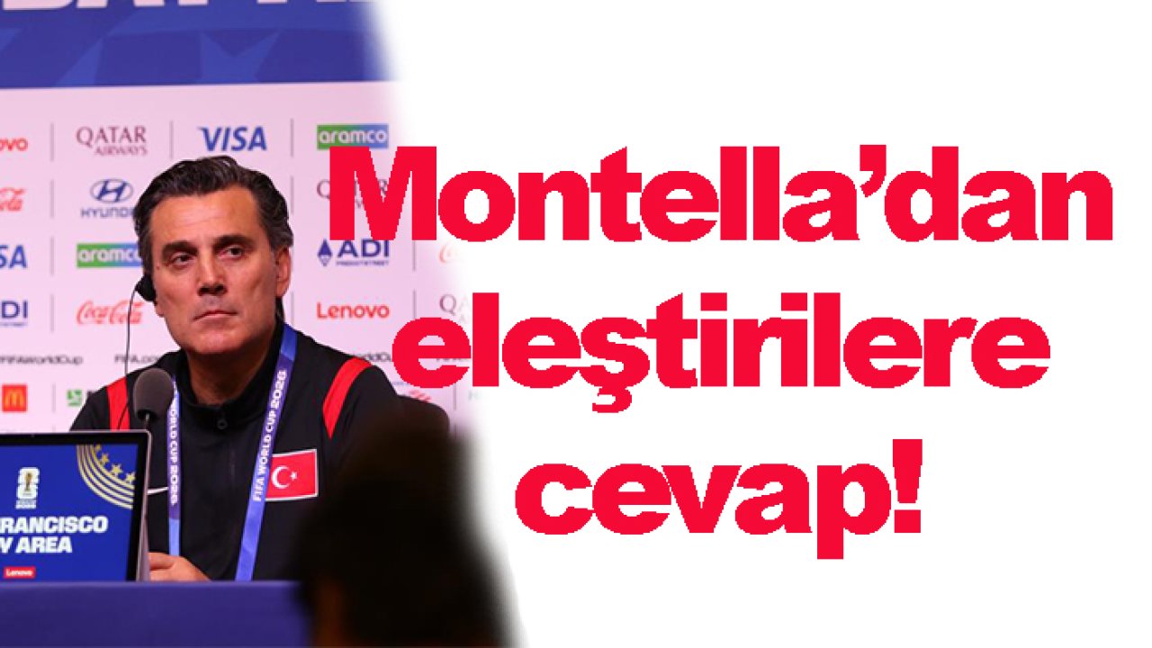 Montella'dan eleştirilere cevap!