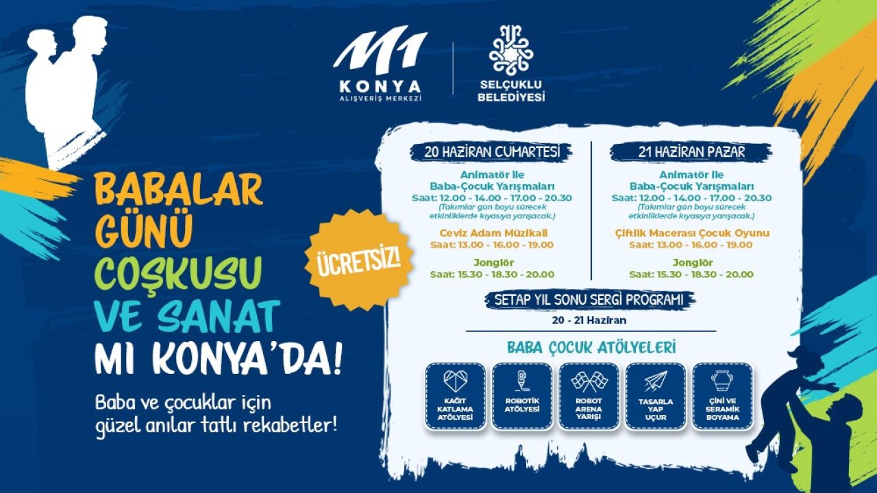 M1 Konya AVM’de Babalar Günü etkinlikleri başlıyor