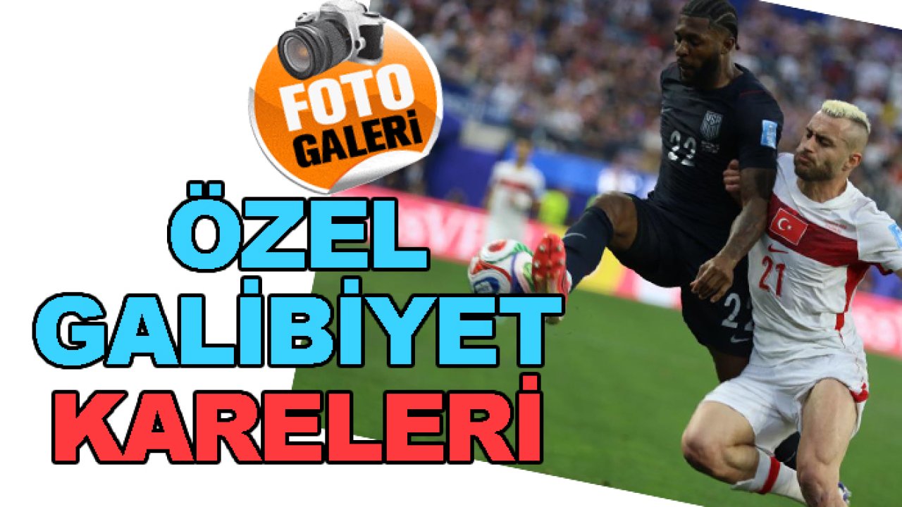 Türkiye-ABD maçından 'özel' kareler...
