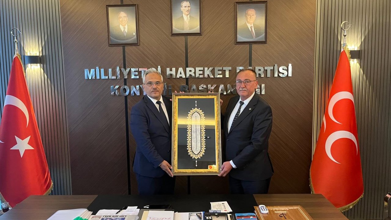 MHP Yunak’tan İl Başkanı Sedat Göncü'ye ziyaret