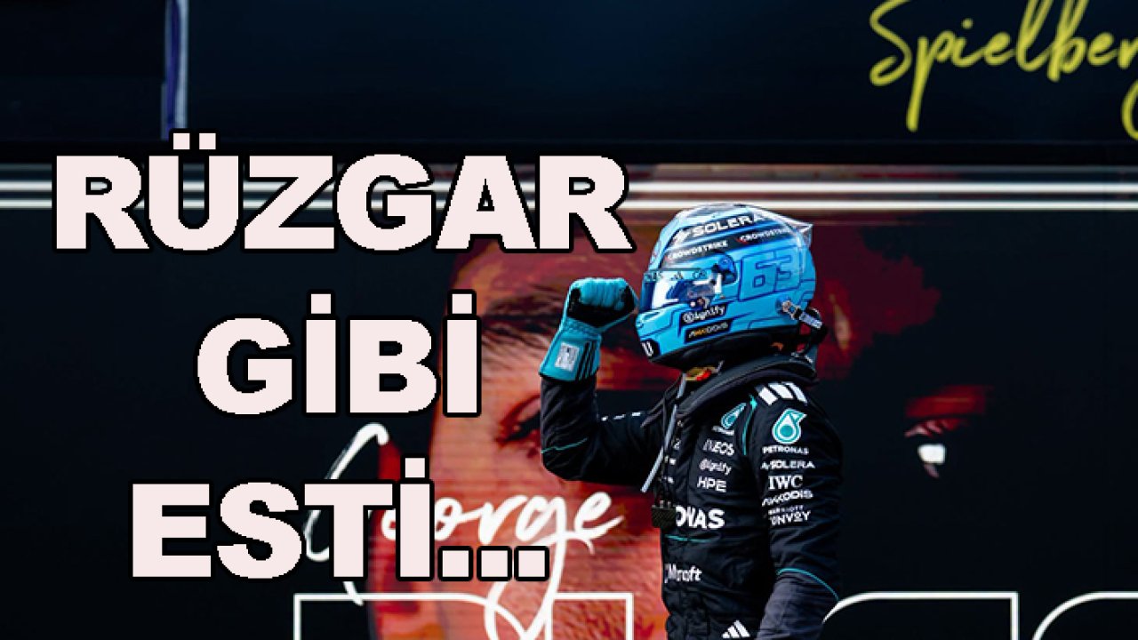 Formula 1'de Russell 'rüzgar' gibi esti