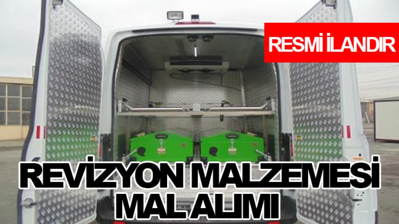 Revizyon malzemesi mal alımı