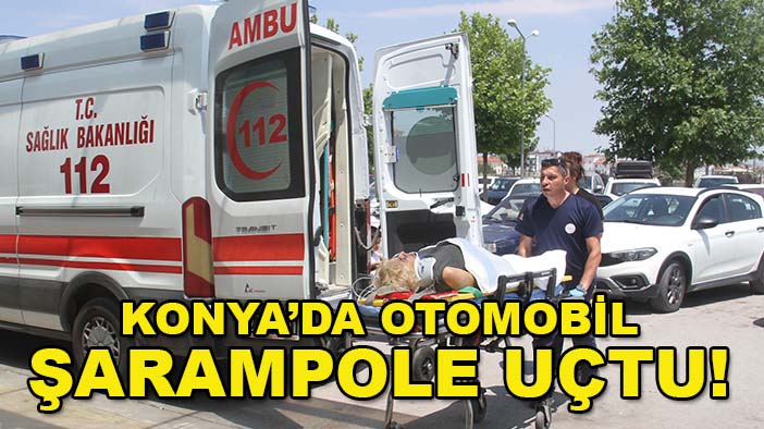 Konya’da otomobil şarampole uçtu! 5 yaralı