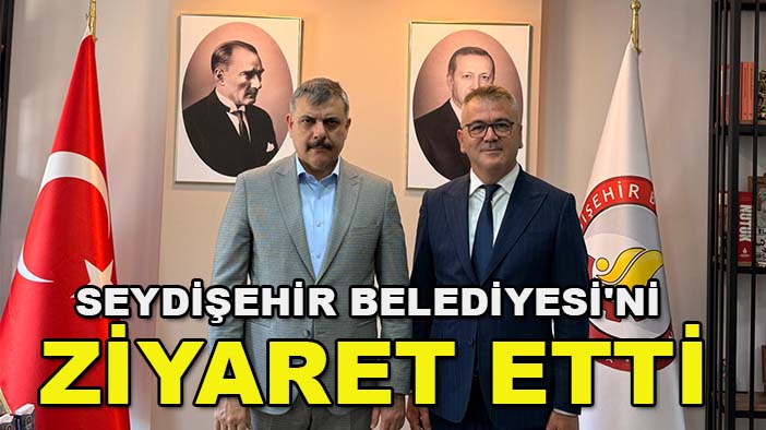 Bakan Çiftçi memleketi Konya'da! Seydişehir Belediyesi'ni ziyaret etti
