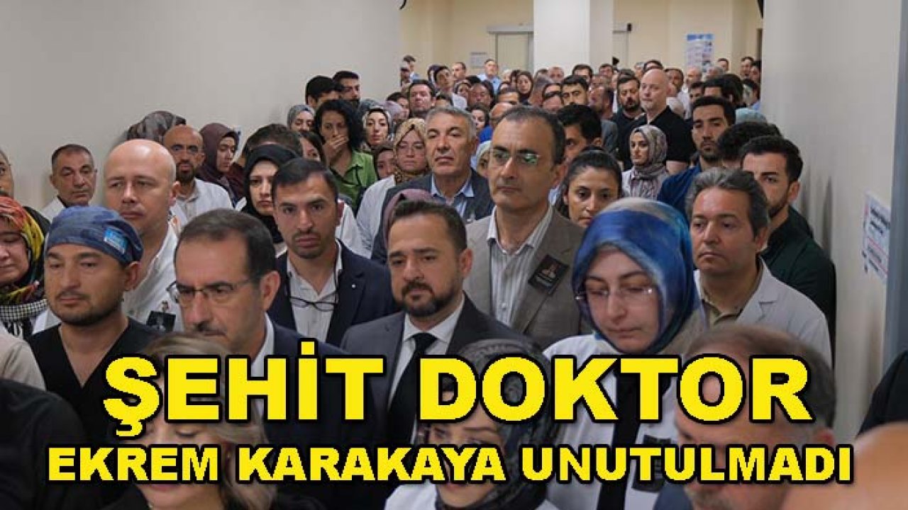 Konya'da duygu dolu anma! Şehit doktor Ekrem Karakaya unutulmadı