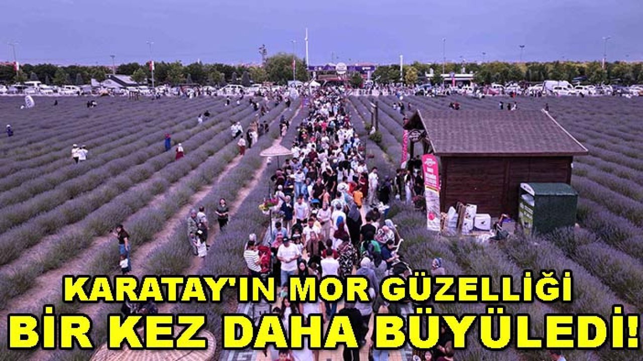 Karatay'ın mor güzelliği bir kez daha büyüledi!