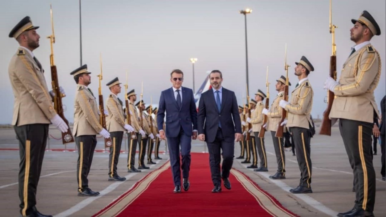 Fransa Cumhurbaşkanı Macron Suriye’de! Şam'da iki patlama
