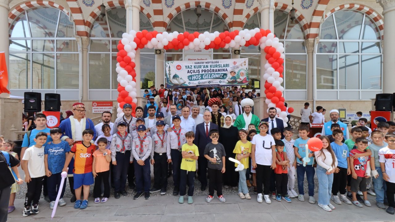 Karatay’da yaz Kur’an Kursları açıldı: “Tarih Yazan Çocuklar” etkinliği büyük ilgi gördü