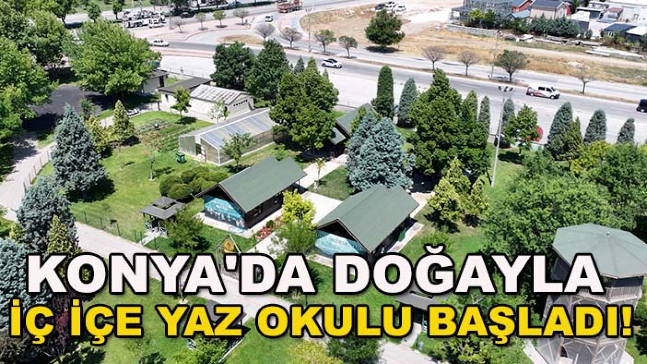 Konya'da doğayla iç içe yaz okulu başladı!