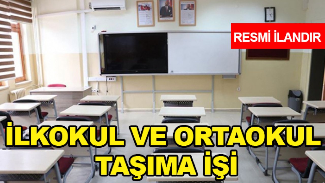 2026-2027 eğitim öğretim yılı ilkokul ve ortaokul taşıma işi