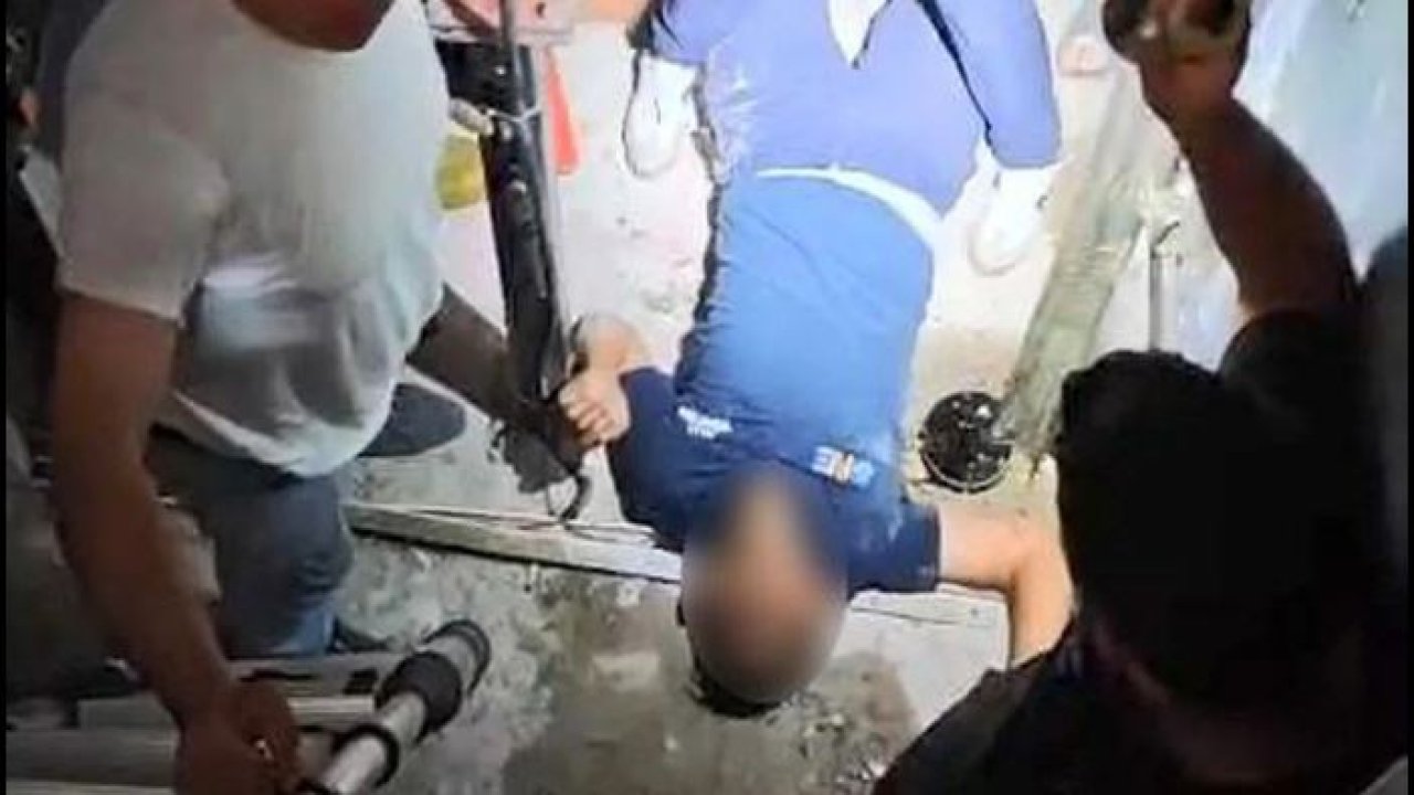 Asansör boşluğuna düşen genç kurtarıldı!