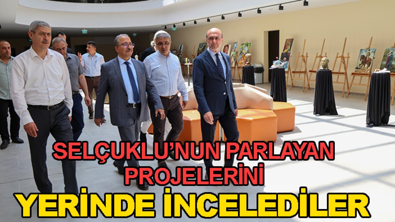 Hepsi Selçuklu'nun parlayan projeleri: Başkan Pekyatırmacı ve Kaymakam Candan  yerinde inceledi