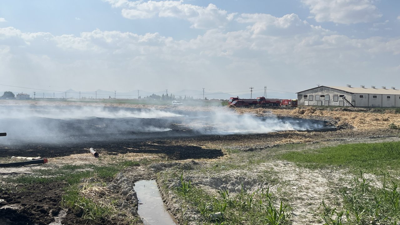 Konya'da yürekleri ağza getiren yangın! Ekipler alarma geçti