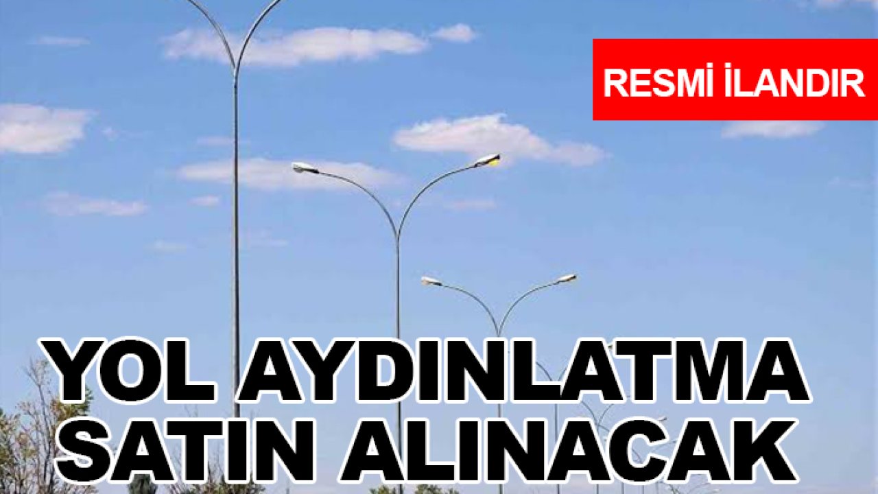 Yol aydınlatma satın alınacak