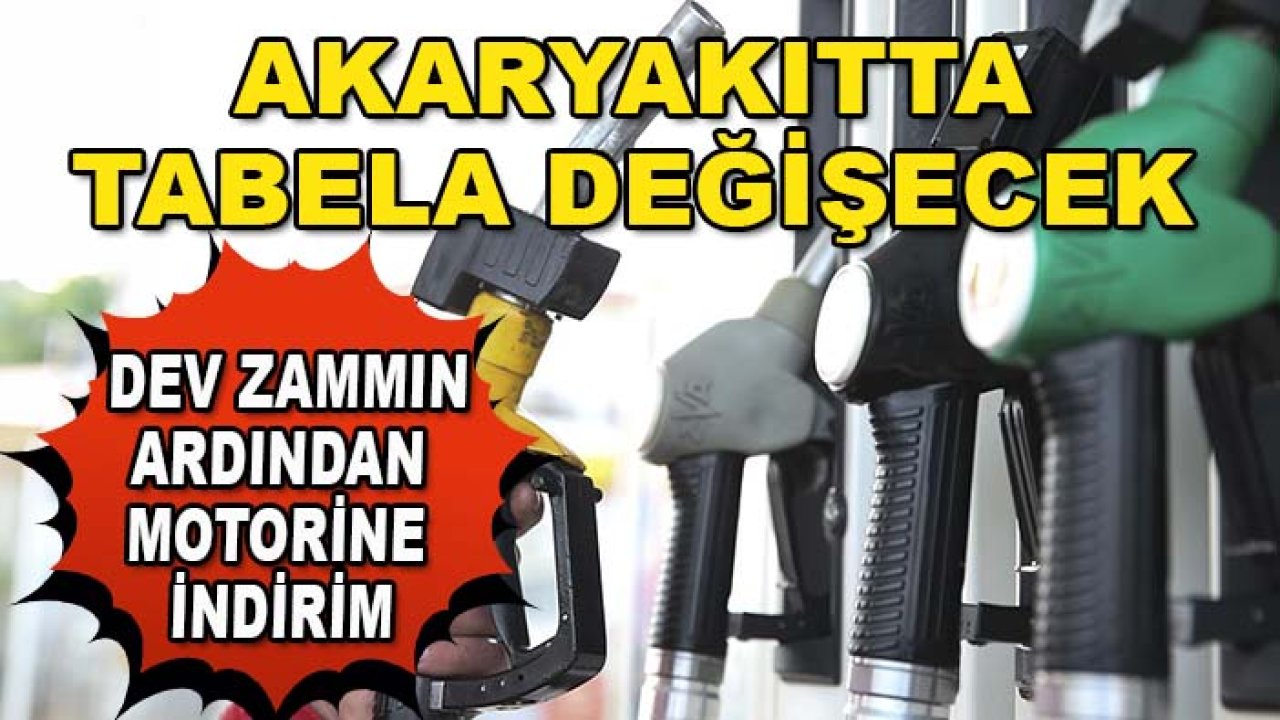 Akaryakıtta tabela bu gece değişiyor!