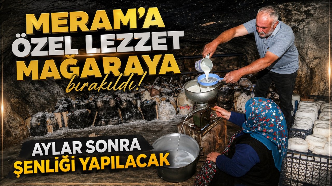 Meram'a özel lezzet mağaraya bırakıldı: Aylar sonra şenliği yapılacak