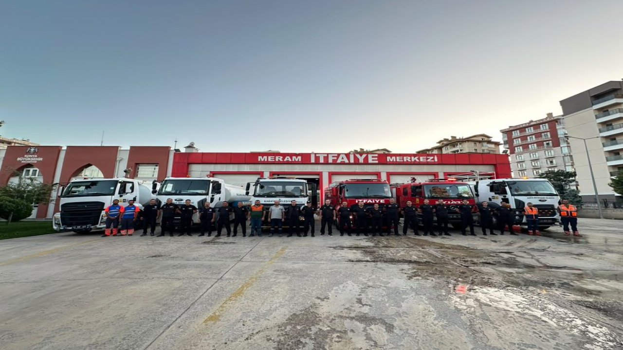 Konya Büyükşehir’den Antalya’ya  orman yangınları için destek