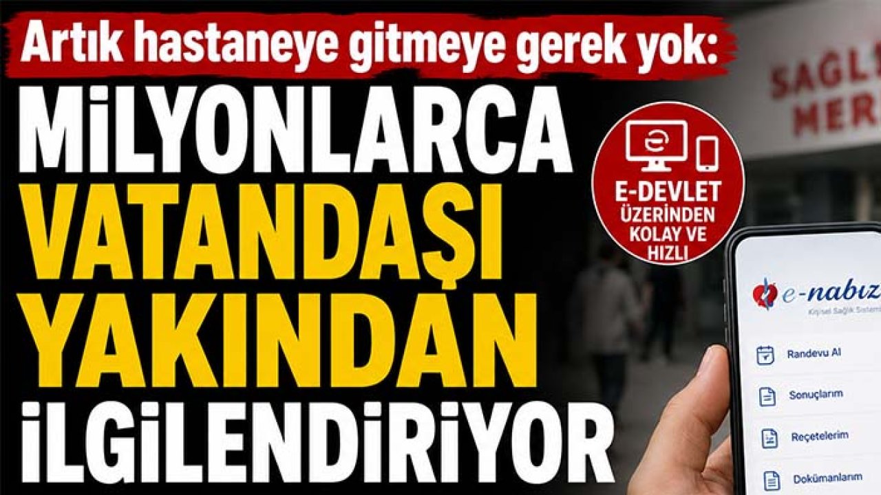 Artık hastaneye gitmeye gerek yok: Sırada beklemek son buluyor