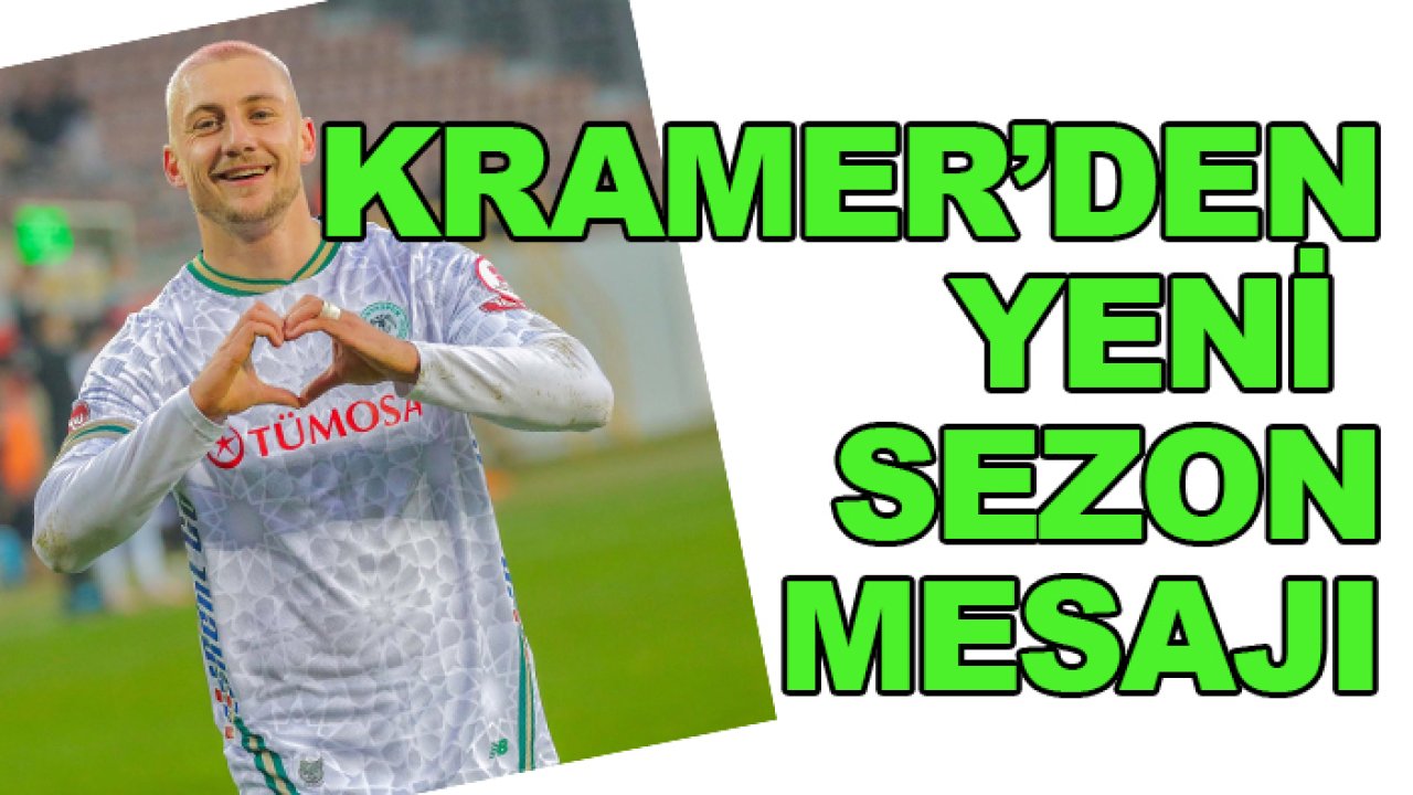 Konyaspor'da Blaz Kramer'den yeni sezon mesajı