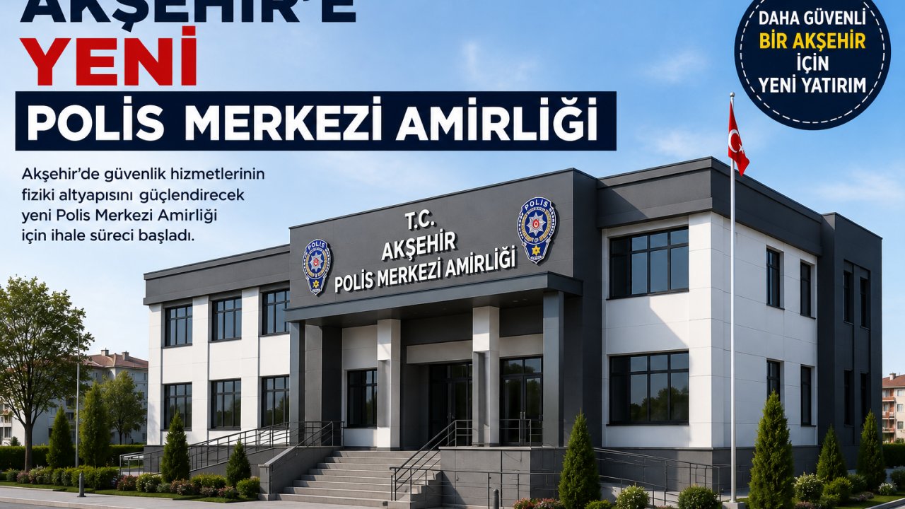 Konya’da güvenlik yatırımı! Yeni Polis Merkezi için ihale tarihi belli oldu