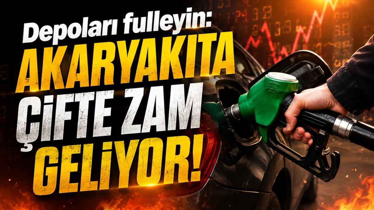 Depoları fulleyin: Akaryakıta çifte zam geliyor!