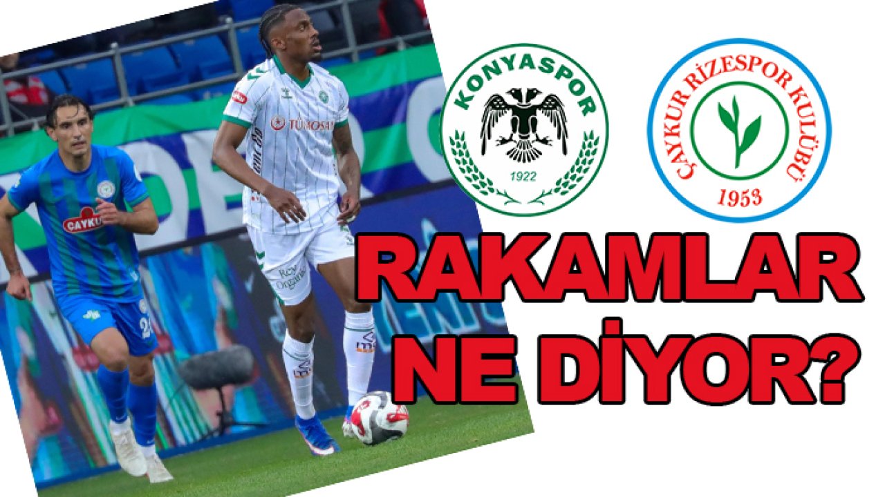 Konyaspor-Çaykur Rizespor rakamları ne diyor?