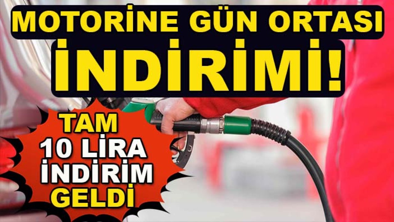 Motorine gün ortası indirimi! Tam 10 lira indirim geldi