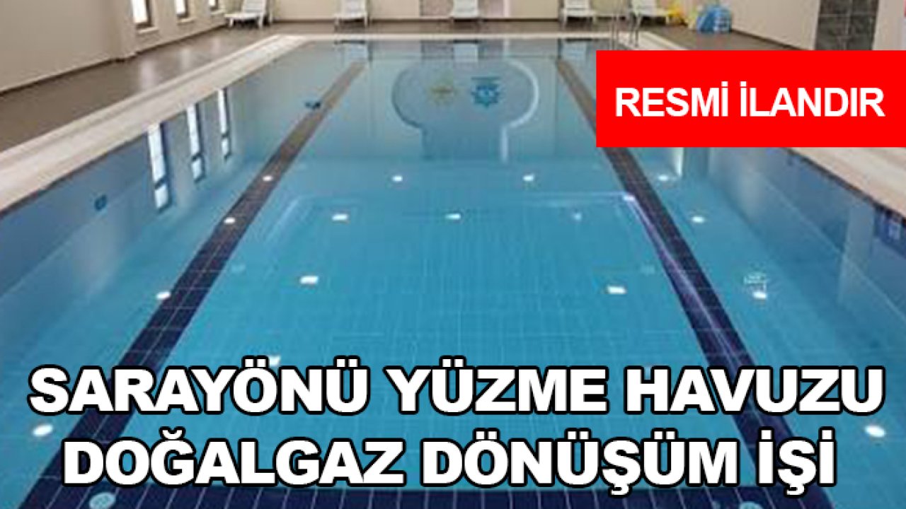 Sarayönü yüzme havuzu doğalgaz dönüşüm işi