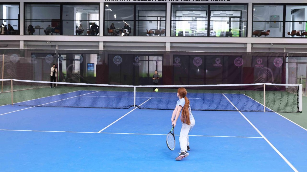Karatay'da 30 Ağustos Zafer Bayramı'na özel tenis turnuvası