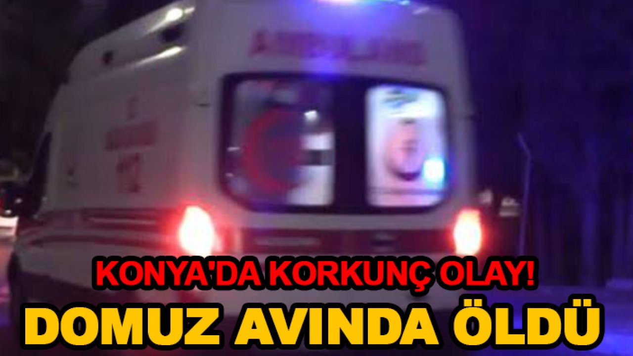 Konya'da korkunç olay! Domuz avında öldü
