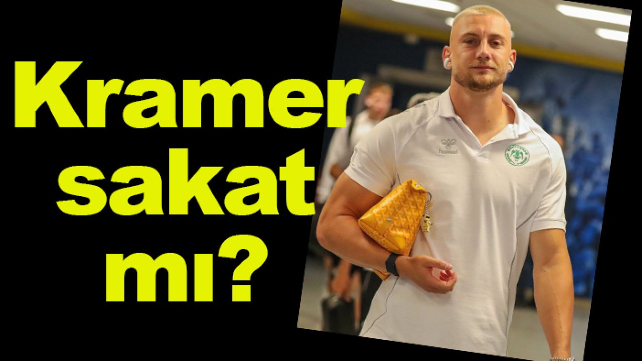 Konyaspor'da Blaz Kramer sakat mı? Kendi açıkladı...