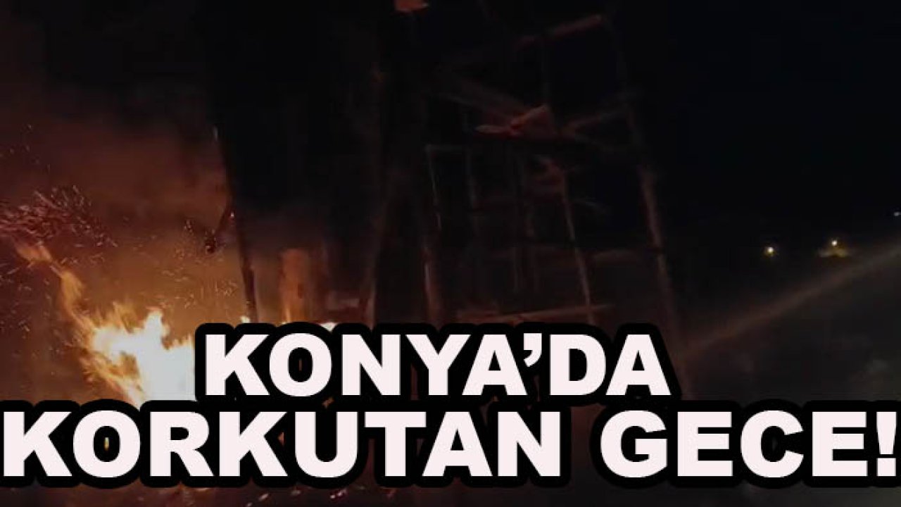 Konya’da korkutan gece! Lavanta yağı tesisinde yangın çıktı
