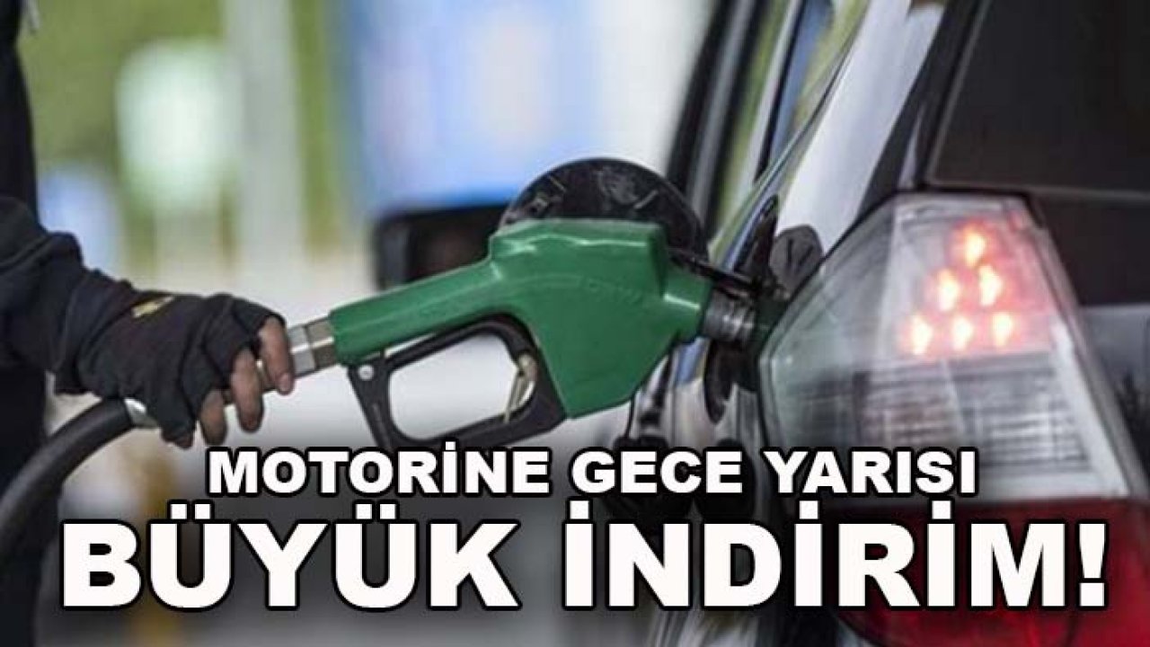 Motorine gece yarısı büyük indirim! Fiyatlar tabelada değişti