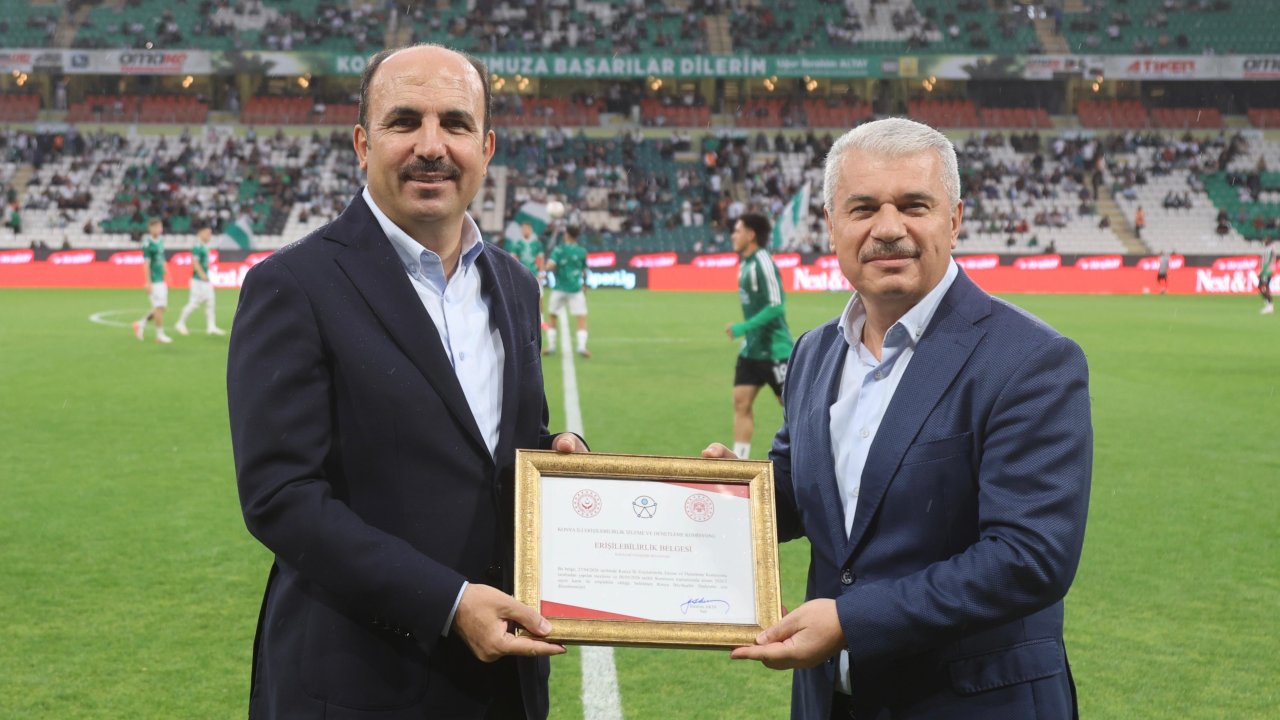 Konyaspor Stadyumu'na özel belge...