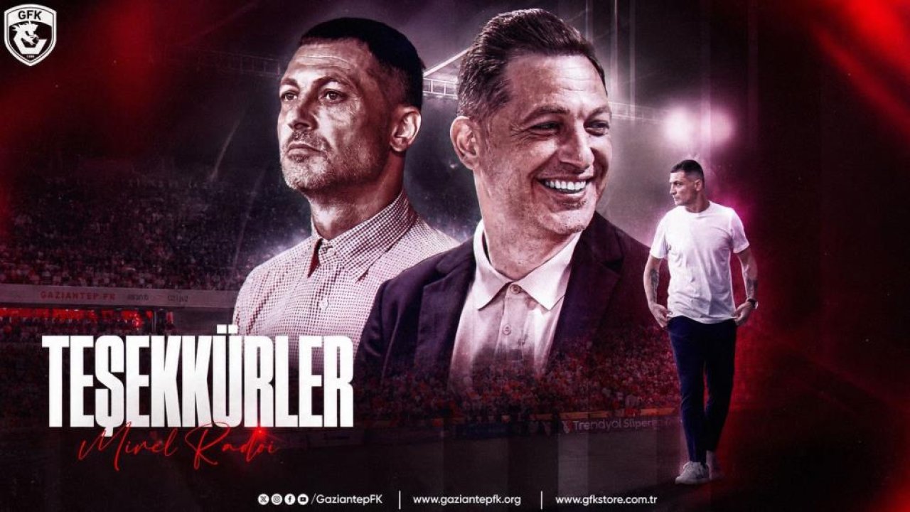 Gaziantep FK'da Mirel Radoi gönderildi