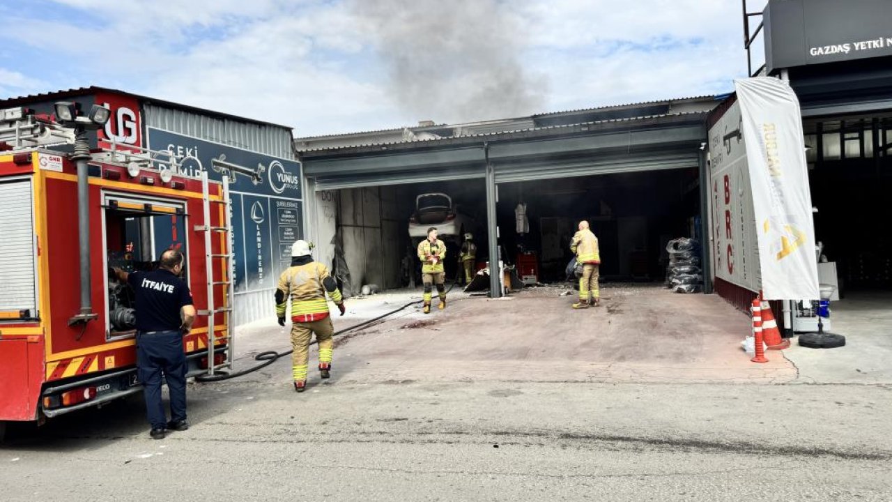 Edirne’de saniyeler içinde panik! Oto LPG tamirhanesinde patlama meydana geldi