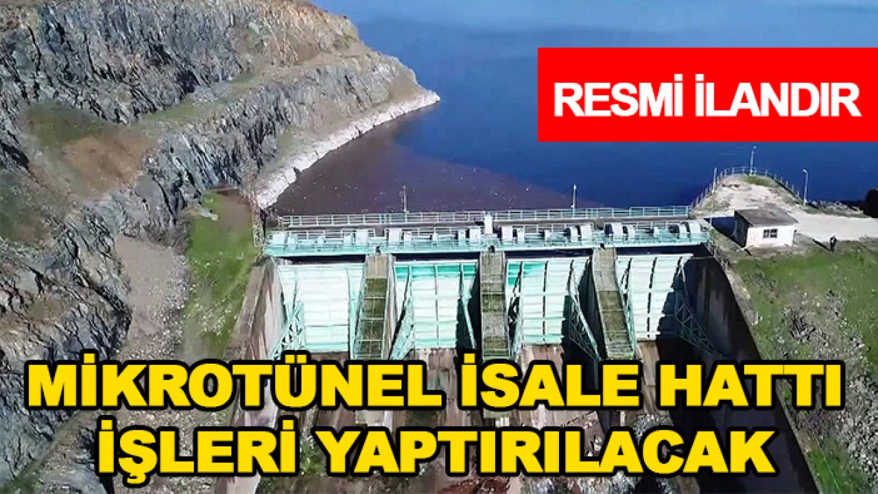 Mikrotünel isale hattı işleri yaptırılacak