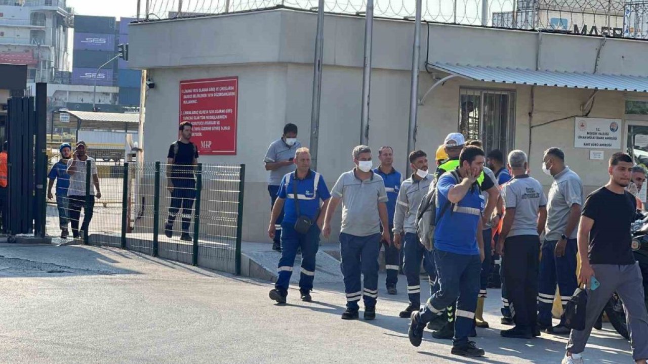 Mersin limanında kimyasal sızıntısı iddiası