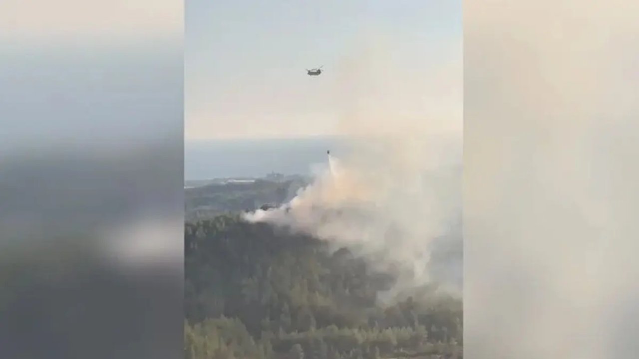 Antalya’da korkutan yangın! Alevlere havadan ve karadan müdahale