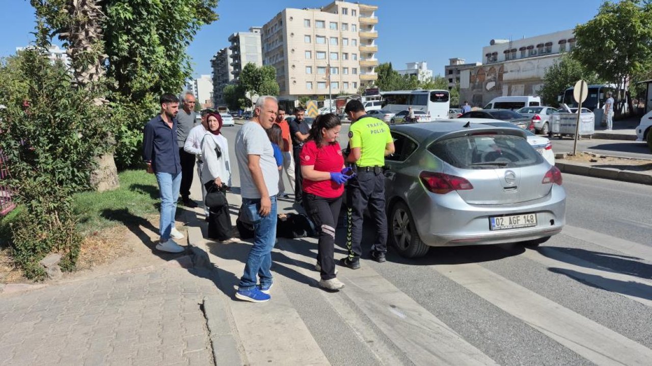 Tam karşıya geçecekti! Otomobilin çarptığı kadın yaralandı