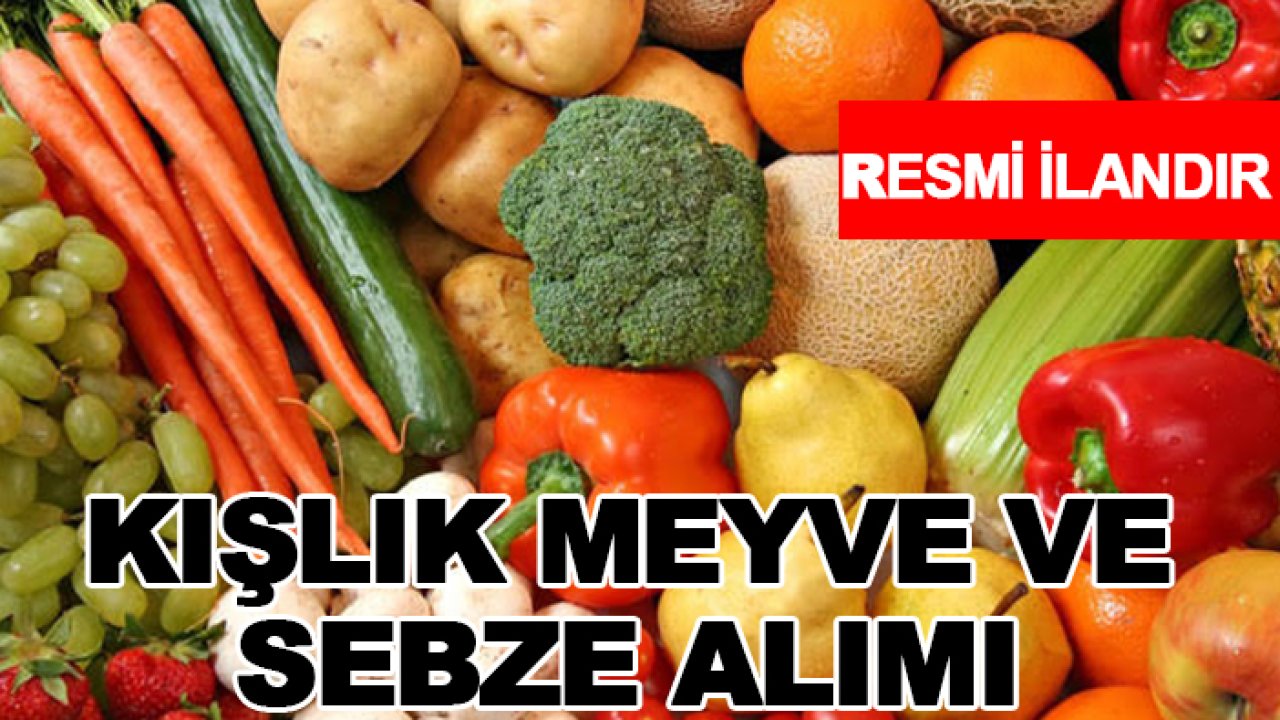 Kışlık meyve ve sebze alımı