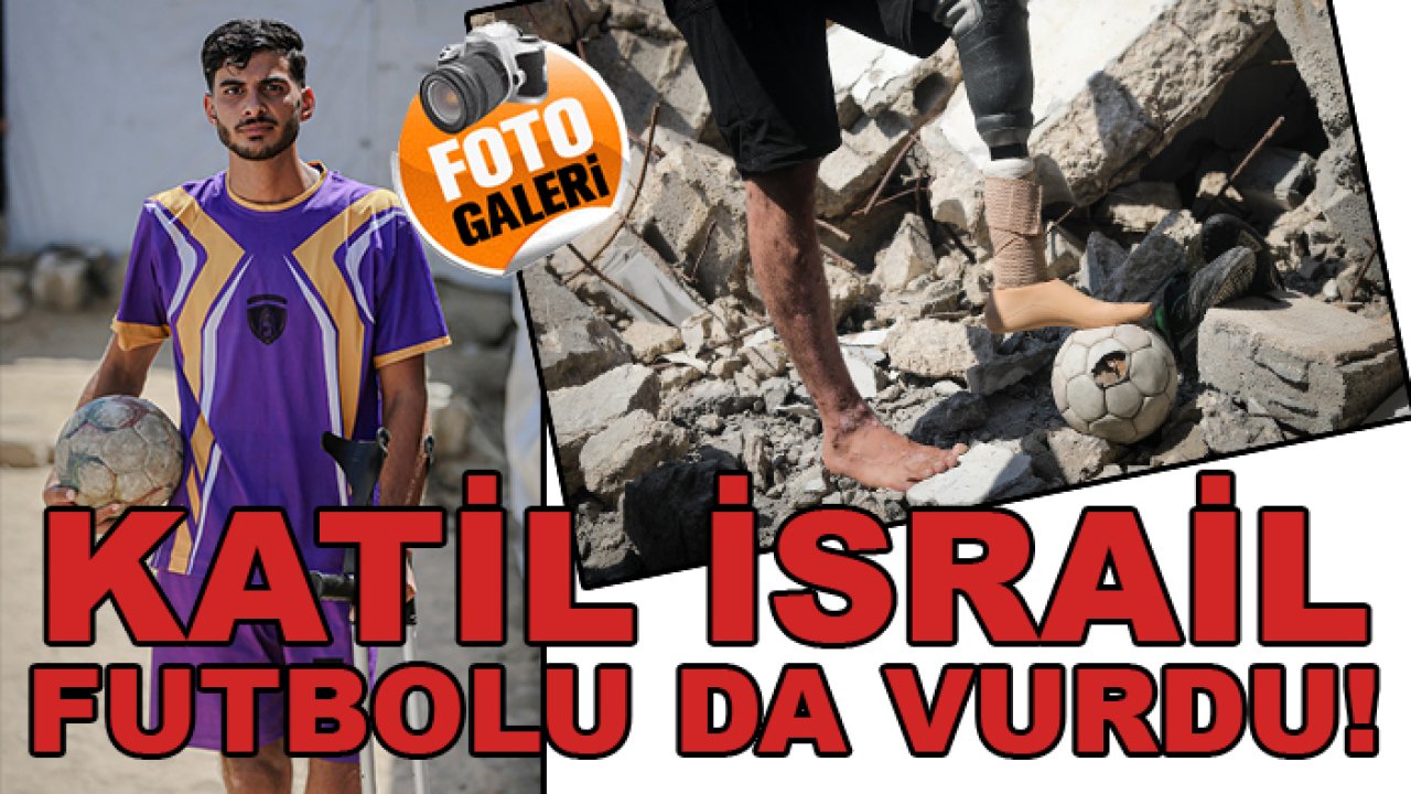 Katil İsrail Filistin ve Gazze'de futbolu da vurdu