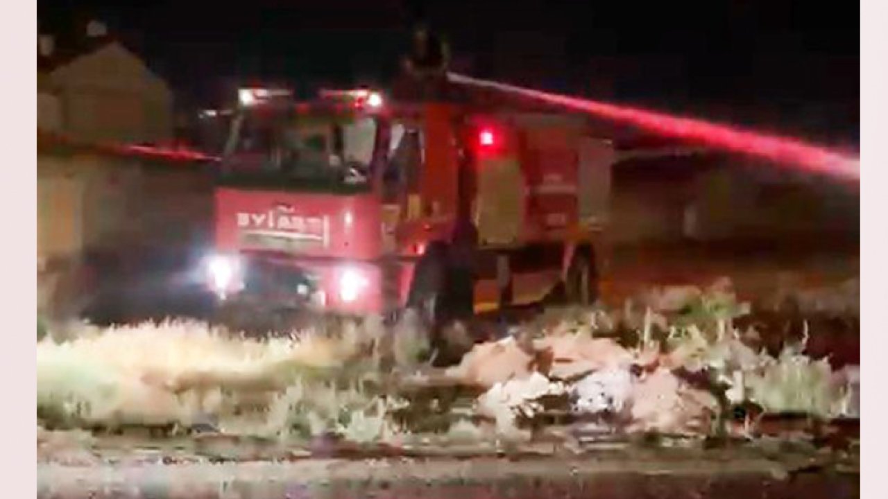 Konya'da boş arazide yangın çıktı!